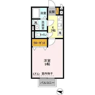 茨城県石岡市府中3【アパート】の間取り