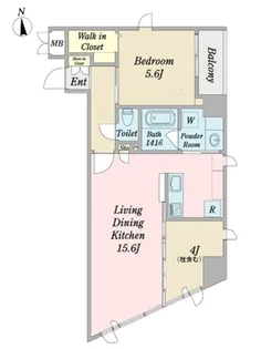 シャンドール【4階】の間取り