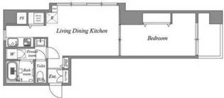 東京都港区芝3【マンション】の間取り