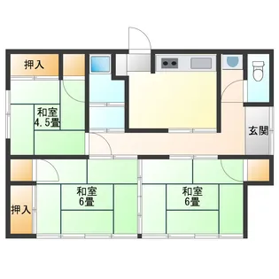 山形県山形市印役町5【一戸建】の間取り
