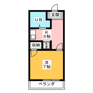 B-FLAT6【2階】の間取り