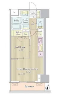 東京都新宿区高田馬場4【マンション】の間取り