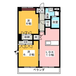 ノーブルコート【2階】の間取り