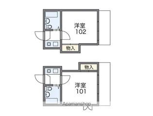 レオパレス新高円寺【1階】の間取り