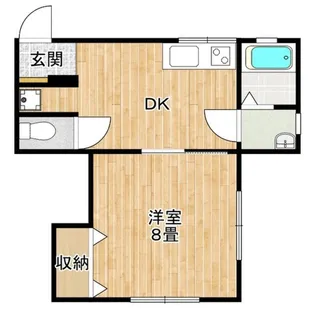 バンブーハウス西小山【1階】の間取り