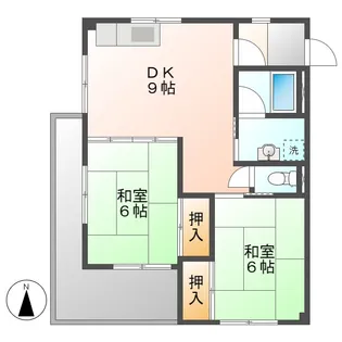 レジデンス細米【2階】の間取り