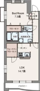 東京都八王子市西片倉1【マンション】の間取り