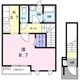 シャンフォレ【2階】の間取り