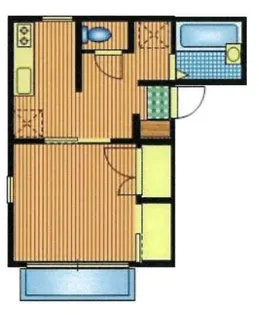 東京都世田谷区下馬1【アパート】の間取り