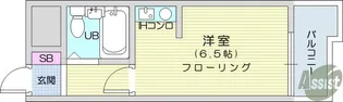 朝日プラザ五橋3【5階】の間取り