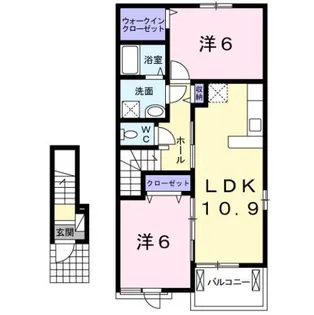 フレーシュ【2階】の間取り