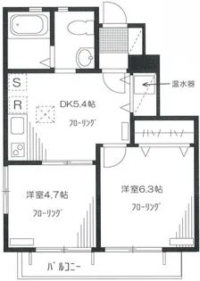パインコート小平【1階】の間取り
