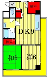 グレースハイム北見【6階】の間取り
