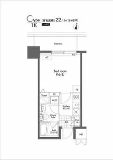 プライムアーバン初台【6階】の間取り