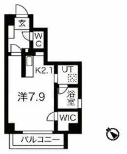 グリューネ白山【3階】の間取り