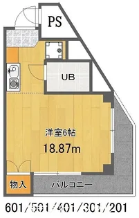 東京都日野市程久保1【マンション】の間取り