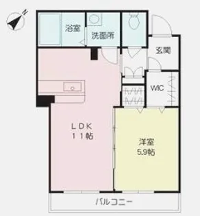 フレシール柳町【2階】の間取り