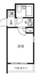 1Kの間取り画像