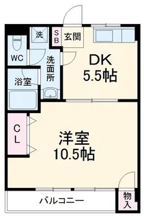 シャトー真間【3階】の間取り