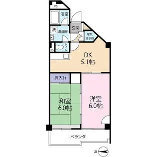 メゾン常盤【5階】の間取り