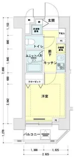 メインステージ恵比寿東【3階】の間取り