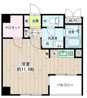 サンリバーオオモリ【3階】の間取り