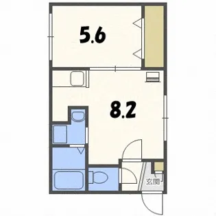 ノースレジデンス南郷【2階】の間取り