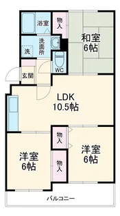 ヴェラクレスト壱番館【2階】の間取り