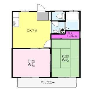 ヴァン・ヴェール【1階】の間取り