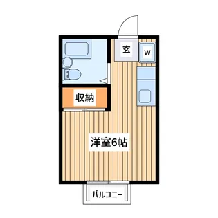 ヴィラコスモス【1階】の間取り