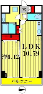 シャルム亀戸【6階】の間取り