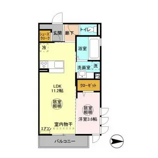 プラムマハール【3階】の間取り