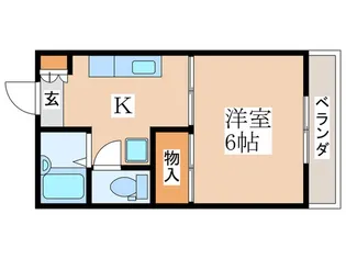サンハイツ【1階】の間取り