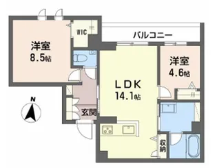 ゼーゲンハウス【3階】の間取り
