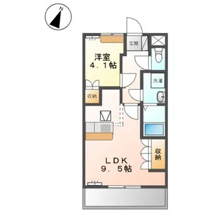 パルティール【1階】の間取り
