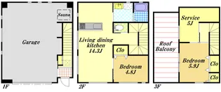 千葉県浦安市堀江1【一戸建】の間取り