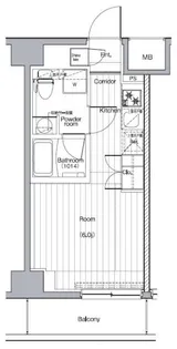 プレミアムキューブG西大井【5階】の間取り