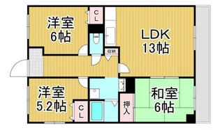 エミネンス大島【3階】の間取り