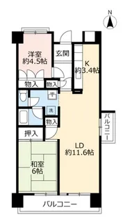 URポートアイランド【11階】の間取り