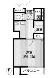 アクア スウィート ニッポリ【4階】の間取り