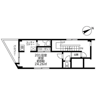 中込ビル【2階】の間取り