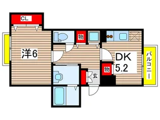 アンビシャス千葉城前【2階】の間取り