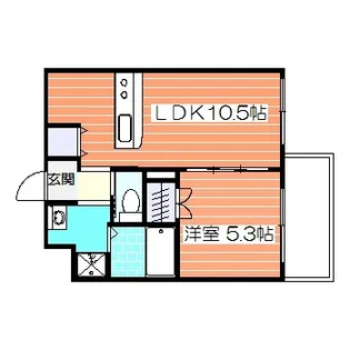 ビラコート南野【2階】の間取り