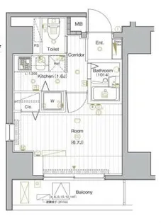 SYNEX HON-KOMAGOME【12階】の間取り