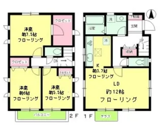 東京都世田谷区弦巻1【一戸建】の間取り