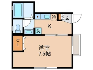 パルコート西糀谷【1階】の間取り
