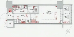 ハーモニーレジデンス横浜みなとみらい【4階】の間取り