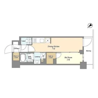 グランカーサ瑞江【4階】の間取り