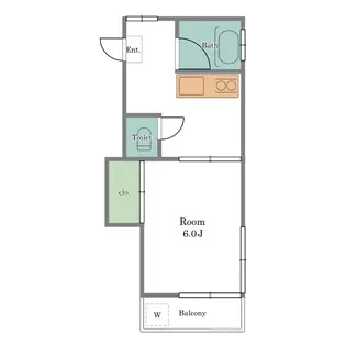 松栄ハイツ【1階】の間取り
