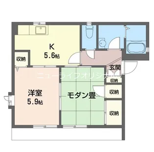 シャトミナール【1階】の間取り